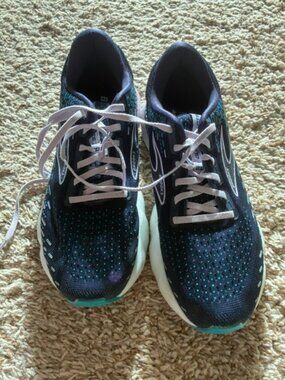 Brooks Glycerin GTS 20 Women's Size 9.5 Running Shoes Blue Lavender